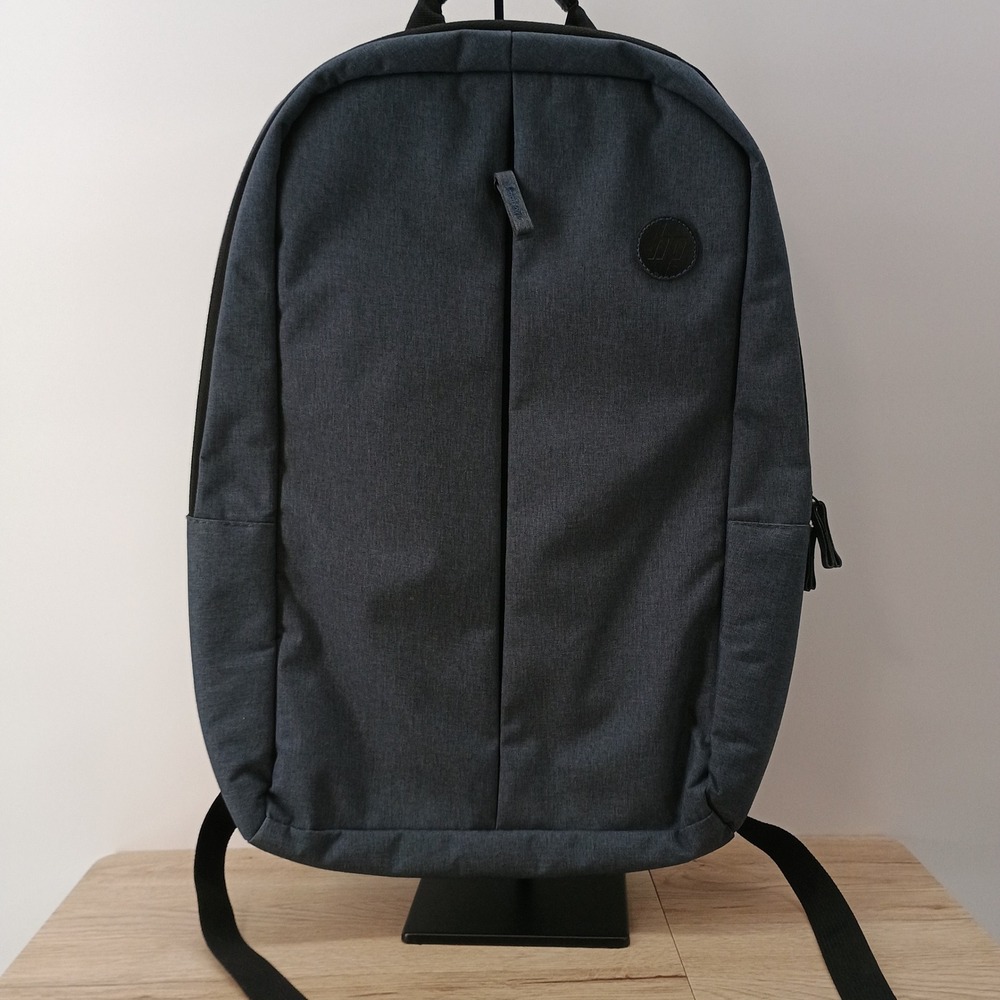 HP Hewlett-Packard Laptop Backpack Gray Blue X6W85AV#ABA 19 Inch Travel Bag
